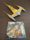 LEGO Star Wars Naboo Starfighter 7877 Ship and Manual Only