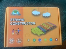 STRAWS CONSTRUCTOR 300 Piece Set Rainbow Toy ...