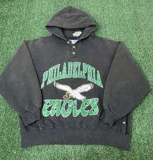 VINTAGE 90s RUSSELL ATHLETIC PHILADELPHIA EAGLES HOODIE SWEATSHIRT Heavyweight