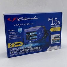 Schumacher Electric Ship N Shore Two-bank On-board 15a Battery Charger Sc1644 Schumacher Electric Ship N Shore Two-bank On-board 15a Battery Charger Sc1644