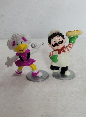 Chuck E Cheese Chef Pasqually & Helen Henny PVC Showbiz Pizza Time 1994 Toy