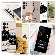 Case For Samsung Galaxy S25 S24 FE A16 Shockproof Cat Pattern Custom Phone Cover