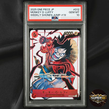 PSA9 LUFFY WEEKLY SHONEN JUMP-ISSUE ルフィ 2023 ONE PIECE JPN PROMOS WEEKLY SHONEN JUMP-ISSUE 36-37 MONKEY D