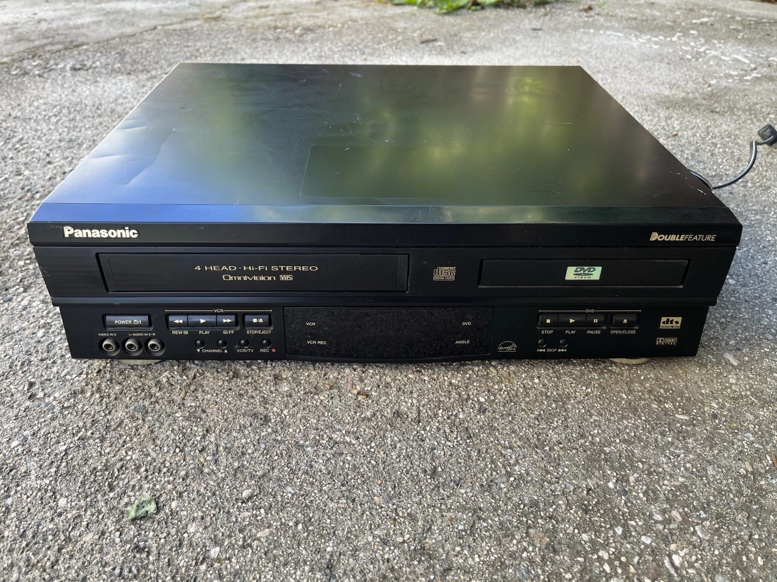 Panasonic PV-D4742 DVD VCR Combo Deck, VHS Player Recorder, Tested Good
