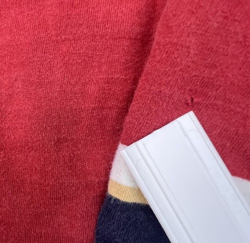 Y2K Haggar Rugby Polo Men’s XL Long Sleeve Shirt Navy/Red Striped Color Block - Picture 14 of 14
