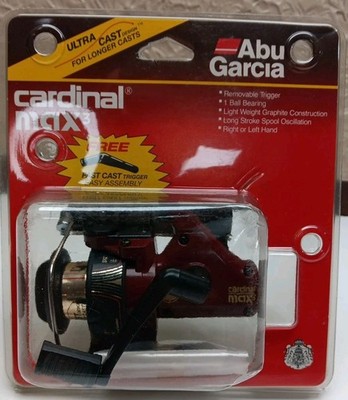 NIB ABU GARCIA CARDINAL MAX 3 FISHING REEL New Old Stock