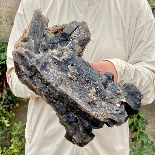 4.6LB Large Natural Smoky Black Quartz Cluster Crystal raw Specimen Healing - Picture 12 of 12