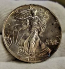 1995 US Silver Eagle $1 Unc (Toned)