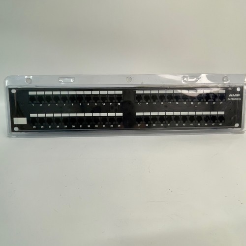 AMP Cat5 48 Port Netzwerk Patch Panel Modell #557862-1 - Bild 1 von 2