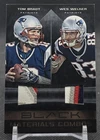 2012 Panini Black Material Combos Dual Patch Tom Brady Wes Welker /25 Game Used