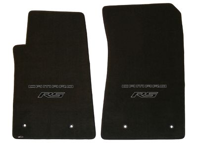 Lloyd Mats CLASSIC LOOP FRONT FLOOR MATS Custom Made BLACK & GRAPHITE Camaro RS