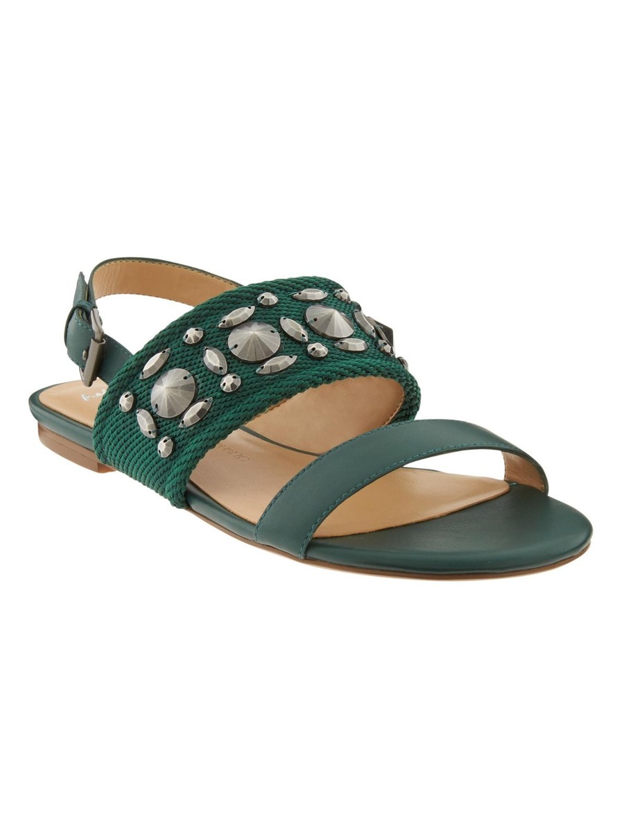 Banana Republic Tatiana Embellished Sandal, Deep hunter SIZE M