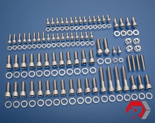 Sbc Small Block Chevy Stainless Bolt Kit 265-400 W Long Water Pump 283 327 350