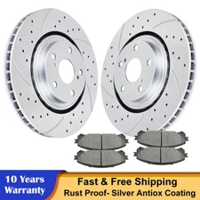 Front Brake Rotors Ceramic Pads Fit Lexus RX350 Toyota Highlander Sienna Brakes
