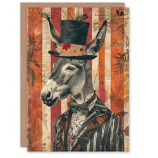 Donkey With Top Hat Bowtie