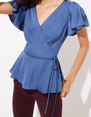 ann taylor loft wrap top