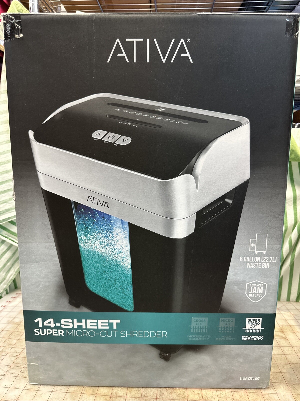 Ativa 14 Sheet Super Micro-Cut Shredder, A14SMC19