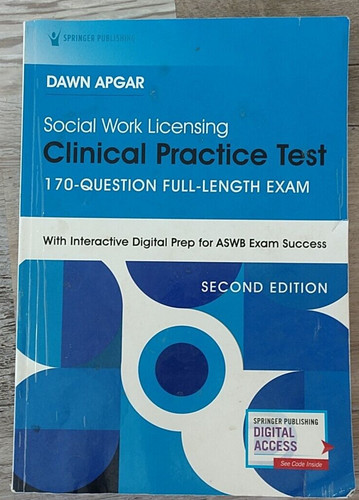 Social Work Licensing Clinical Practice Test: 170 Question Full-Exam - CODE USED