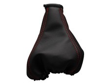 Rot Faden Echtleder Schaltmanschette Schaltsack Für OPEL TIGRA 1994-2001