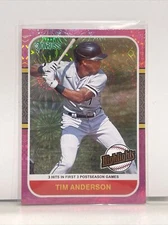 Donruss Baseball 2021 TIM ANDERSON Pink Fireworks Parallel Highlights #H17