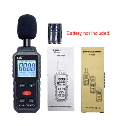 Digital Sound Level Meter 30-130dB Decibel Noise Measure Reader Pressure Tester - Picture 10 of 13