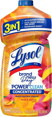 LYSOL Power Clean Multi-Surface Cleaner, 2x Concentrated 28 Fl Oz (Pack of 1) 