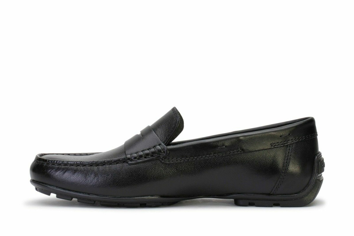 Geox Moccasins Men\'s 9.5 Black Leather Slip-On Low Top Casual Penny Loafers Geox Men main image 3