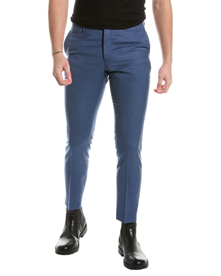 Шерстяные брюки Kooples мужские синие 50 18590₽