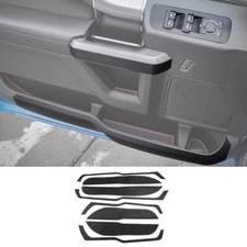 Door Anti Kick Sticker Cover Trim Panel Set For Ford F150 15+ Real Carbon Fiber
