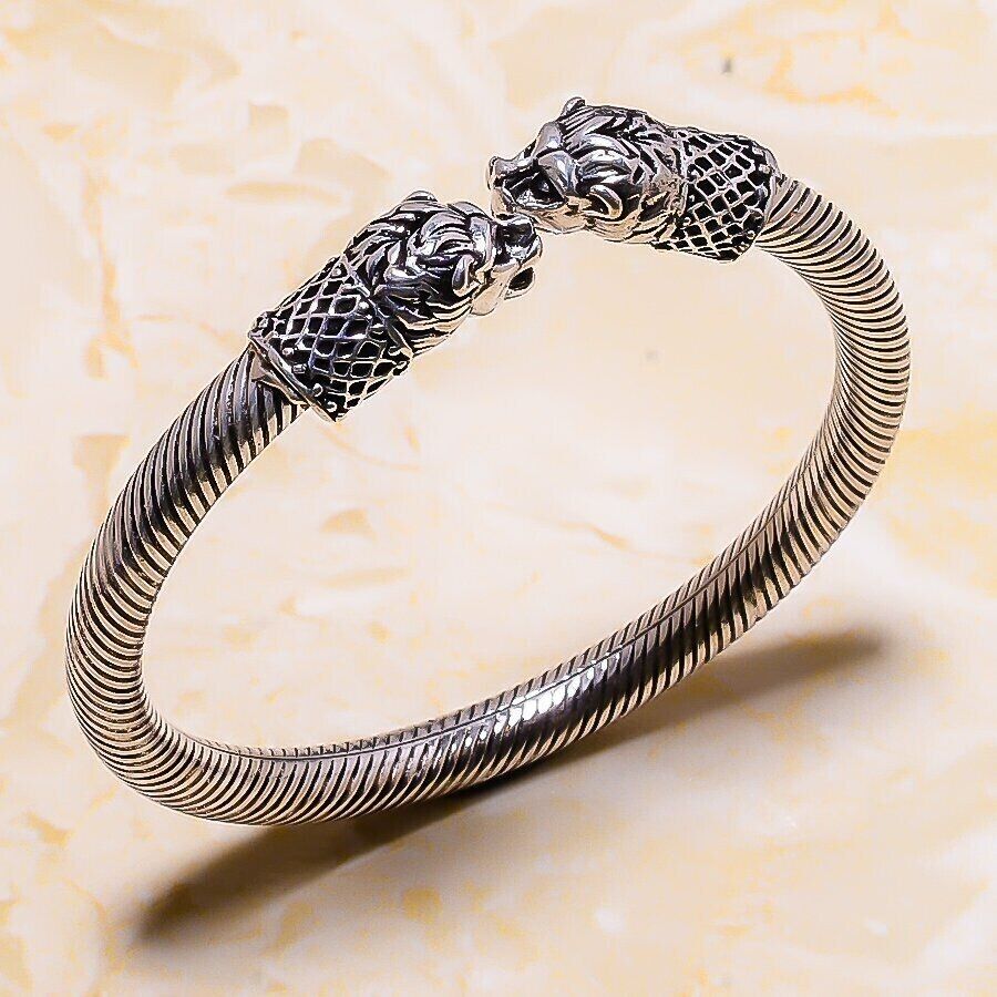 Boho 925 Sterling Silver Vintage Tibetan Tibet Lion Head Bracelet Bangle Cuff | eBay Boho 925 Sterling Silver Vintage Tibetan Tibet Lion Head Bracelet Bangle Cuff | eBay