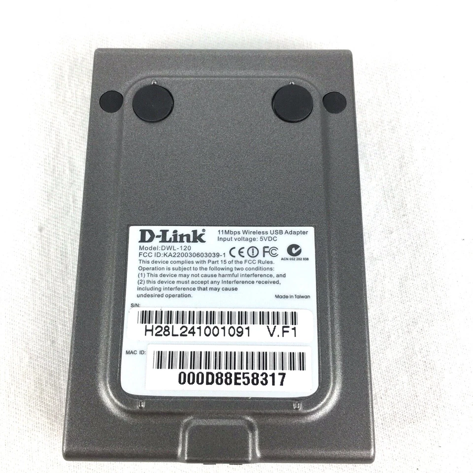 D-Link DWL-120 Wireless-B USB Adapter 802.11b/2.4 GHz - Image 3 of 4