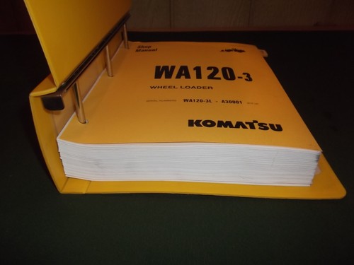 KOMATSU WA120-3L WHEEL LOADER SERVICE SHOP REPAIR BOOK MANUAL OEM ORIGINAL - Picture 7 of 7