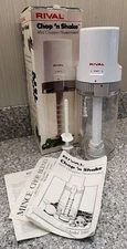 Rival Chop 'N Shake Model 5900 Mini Chopper Shakemaker Mince Blend Complete