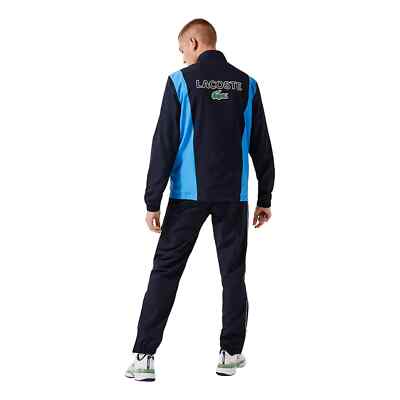 LACOSTE SPORT 上下セットウェア Lacoste Full Tracksuit Set Blue Green Top Bottoms Mens Size M L