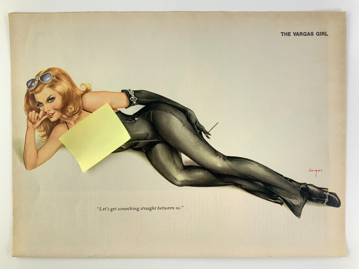 Playboy 1976 The Vargas Girl Pin Up Alberto Vargas Something