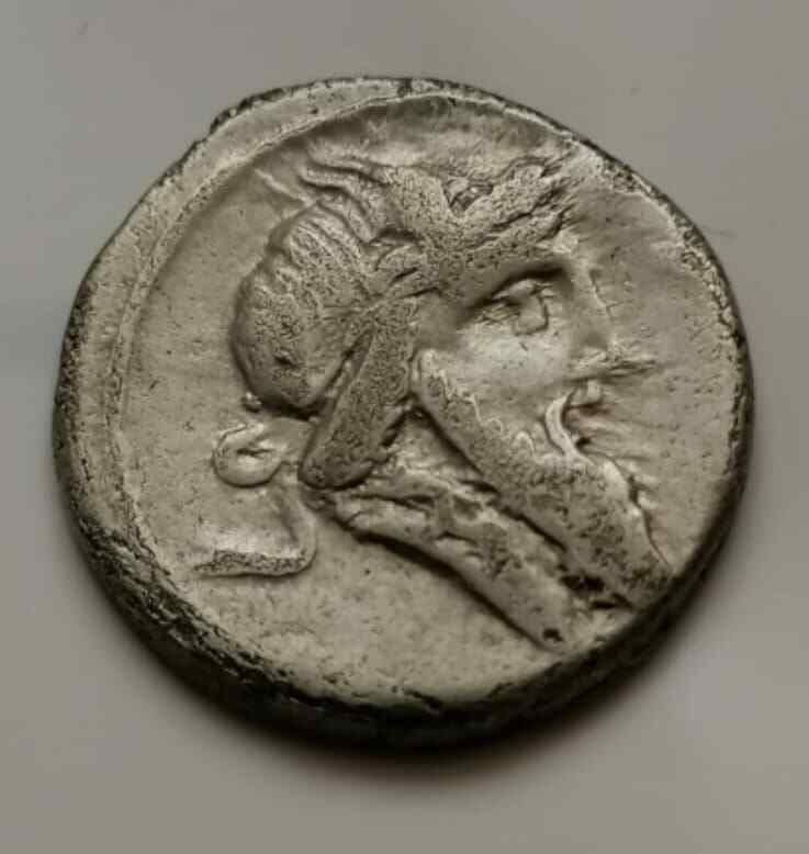 Q. TITIUS. DENARIUS 90BC SILVER COIN ROME Erg populair