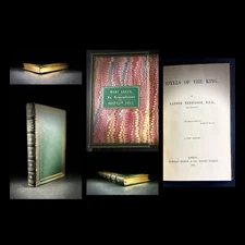 Idylls of the King 1865 Tennyson Fine Victorian Binding Possibly Riviere & Son