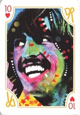 GEORGE HARRISON  2017 Dean Russo Street Art Single Swap Playing Card
