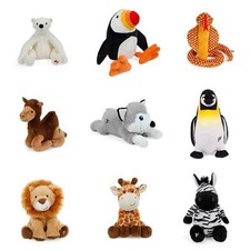 Petface Dog Toy Planet Range Plush Squeaky Animal 1pc (9 types) Recycled