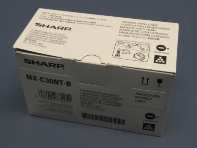Genuine OEM Sharp MX-C30NT-B Black Toner MX C250 C300 C301 C303 C304