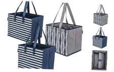  Reusable Grocery Shopping Bags With Reinforced Bottoms | Colourful 3 Bags