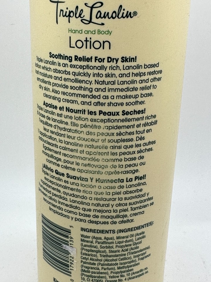 Triple Lanolin Original Formula Hand & Body Lotion 20 oz eBay