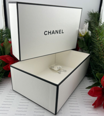 CHANEL Small/Medium Rectangular Empty Gift Storage Box 8.5