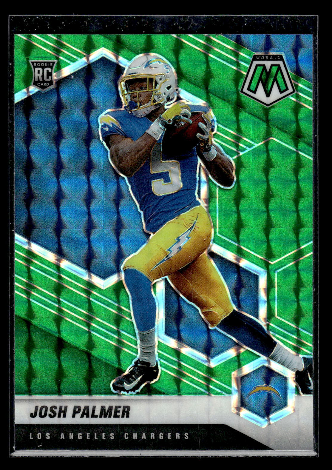 2021 Panini Mosaic #329 Josh Palmer Rookie Prizm Green  Mint+ New