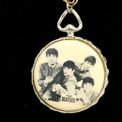 The Beatles 1960's Brass Pendant & Brass Chain Necklace Signed M