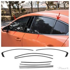 Car Window Molding Stainless Strips Trim Black For Mazda 3 Sedan 2019-2021 2022 Car Window Molding Stainless Strips Trim Black For Mazda 3 Sedan 2019-2021 2022