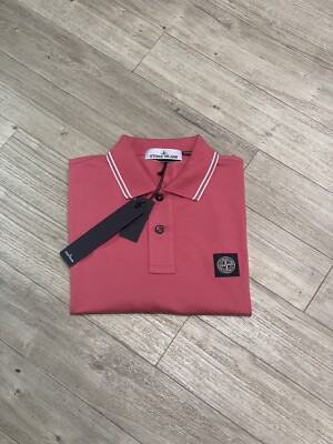 Stone island polo Shirt (salmon) (size M) UK