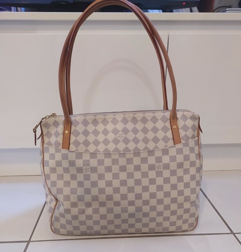 Louis Vuitton Figheri in Tela damier azure con dust bag originale | eBay
