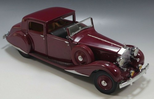 DANBURY MINT 1938 ROLLS ROYCE PHANTOM III GARNET 1:24 SCALE DIE CAST MIB #2 - Picture 2 of 10