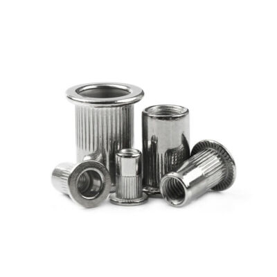 Dadi Rivetto In Acciaio Inox M8 - 50 Pezzi, Testa Piatta, Per Fai Da Te E Lavorazioni